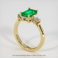 1.75 Ct. Emerald Ring, 18K Yellow Gold 2
