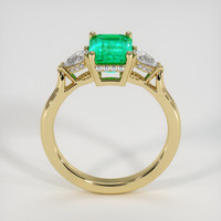1.75 Ct. Emerald Ring, 18K Yellow Gold 3