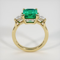 3.29 Ct. Emerald Ring, 18K Yellow Gold 3