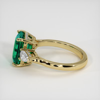 3.29 Ct. Emerald Ring, 18K Yellow Gold 4