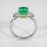 2.67 Ct. Emerald Ring, 18K Yellow & White 3