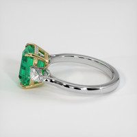 2.67 Ct. Emerald Ring, 18K Yellow & White 4