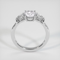 2.10 Ct. Peach Sapphire Ring, Platinum 950 3