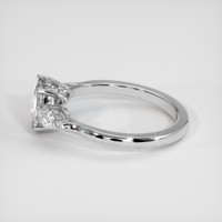 2.10 Ct. Peach Sapphire Ring, Platinum 950 4