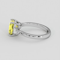 2.68 Ct. Yellow Sapphire Ring, Platinum 950 4