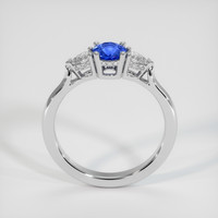 0.56 Ct. Blue Sapphire Ring, 10K White Gold 3