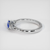 0.56 Ct. Blue Sapphire Ring, 10K White Gold 4