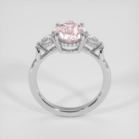 3.21 Ct. Pink Sapphire Ring, 14K White Gold 3