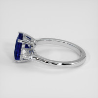 2.62 Ct. Blue Sapphire Ring, 14K White Gold 4