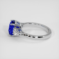 4.28 Ct. Blue Sapphire Ring, 14K White Gold 4