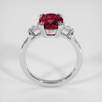 4.11 Ct. Ruby Ring, 18K White Gold 3