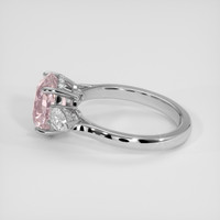 3.21 Ct. Pink Sapphire Ring, 18K White Gold 4