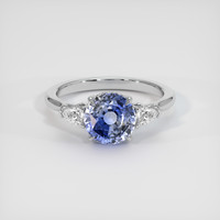 2.02 Ct. Bi Color Sapphire Ring, 18K White Gold 1