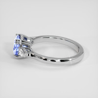 1.87 Ct. Purplish Blue Sapphire Ring, 18K White Gold 4