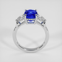 4.28 Ct. Blue Sapphire Ring, 18K White Gold 3