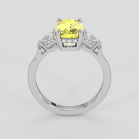 2.68 Ct. Yellow Sapphire Ring, 18K White Gold 3
