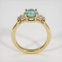 1.38 Ct. Bluish Green Sapphire Ring, 10K Yellow Gold 3