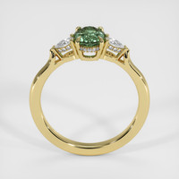1.14 Ct. Bluish Green Sapphire Ring, 14K Yellow Gold 3