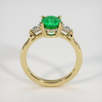 1.22 Ct. Emerald Ring, 18K Yellow Gold 3