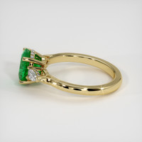 1.22 Ct. Emerald Ring, 18K Yellow Gold 4