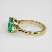 2.25 Ct. Emerald Ring, 18K Yellow Gold 4