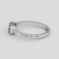 1.01 Ct. Purplish Pink Spinel Ring, Platinum 950 4