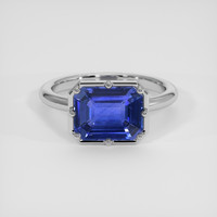 3.01 Ct. Blue Sapphire Ring, Platinum 950 1