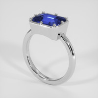 3.01 Ct. Blue Sapphire Ring, Platinum 950 2