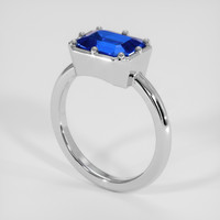 2.34 Ct. Blue Sapphire Ring, Platinum 950 2