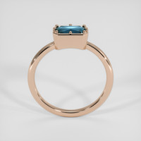 2.01 Ct. Greenish Blue Sapphire Ring, 18K Rose Gold 3