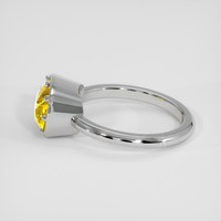 4.40 Ct. Yellow Sapphire Ring, 14K White Gold 4