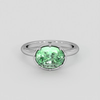 2.37 Ct. Emerald Ring, 18K White Gold 1