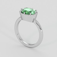 2.37 Ct. Emerald Ring, 18K White Gold 2