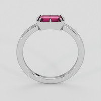 1.01 Ct. Purplish Pink Spinel Ring, 18K White Gold 3