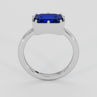 2.34 Ct. Blue Sapphire Ring, 18K White Gold 3