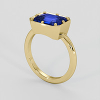 3.01 Ct. Blue Sapphire Ring, 10K Yellow Gold 2