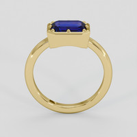 2.33 Ct. Purplish Blue Sapphire Ring, 10K Yellow Gold 3