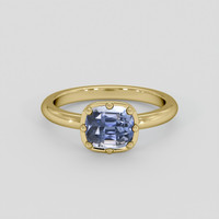 1.17 Ct. Blue Sapphire Ring, 10K Yellow Gold 1