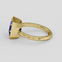 3.01 Ct. Blue Sapphire Ring, 14K Yellow Gold 4