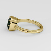 3.07 Ct. Bluish Green Sapphire Ring, 14K Yellow Gold 4