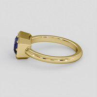 2.33 Ct. Purplish Blue Sapphire Ring, 14K Yellow Gold 4