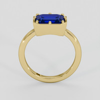 2.34 Ct. Blue Sapphire Ring, 14K Yellow Gold 3