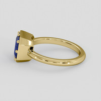 2.34 Ct. Blue Sapphire Ring, 14K Yellow Gold 4
