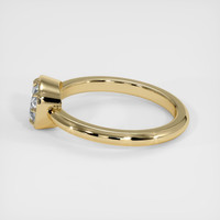 1.18 Ct. Grey Sapphire Ring, 14K Yellow Gold 4