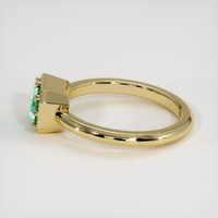 1.10 Ct. Emerald Ring, 18K Yellow Gold 4
