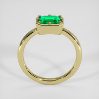 1.04 Ct. Emerald Ring, 18K Yellow Gold 3
