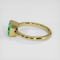 1.04 Ct. Emerald Ring, 18K Yellow Gold 4