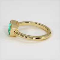 1.11 Ct. Emerald Ring, 18K Yellow Gold 4