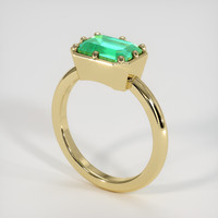 1.89 Ct. Emerald Ring, 18K Yellow Gold 2