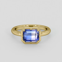 2.41 Ct. Bi Color Sapphire Ring, 18K Yellow Gold 1